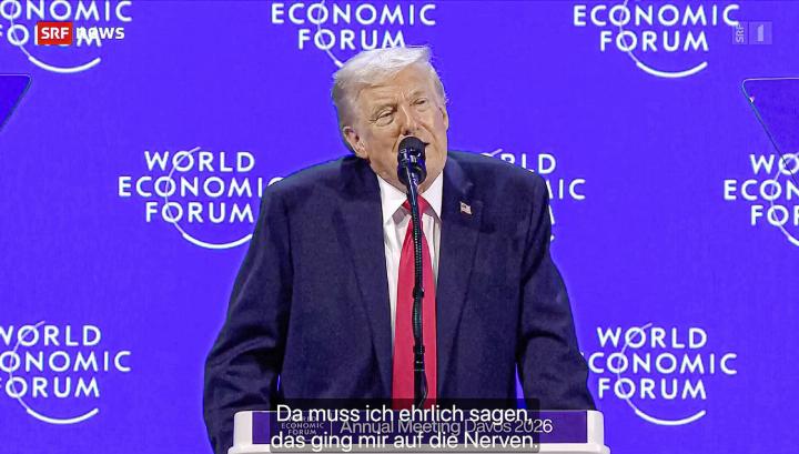 US-Präsident Donald Trump bezeichnete das Verhalten der ehemaligen Bundespräsidentin Karin Keller-Sutter als nervig und äusserte sich auch sonst abwertend über die Schweiz und andere Länder. Bilder Screenshot SRF / zvg