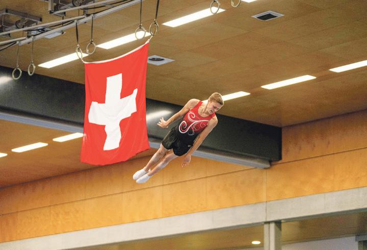 Elia Locher zeigt bei der Heim-SM einen fast perfekten Durchgang.
Bilder zvg