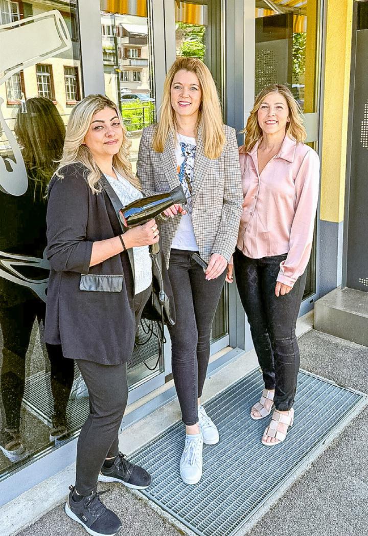 Renata Fazlija, Christine Rickenbacher und Rebekka Frisch (von links). Bild zvg