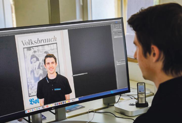 Polygrafen gestalten Inhalte für Print- und Online-Medien. Bilder Archiv vs