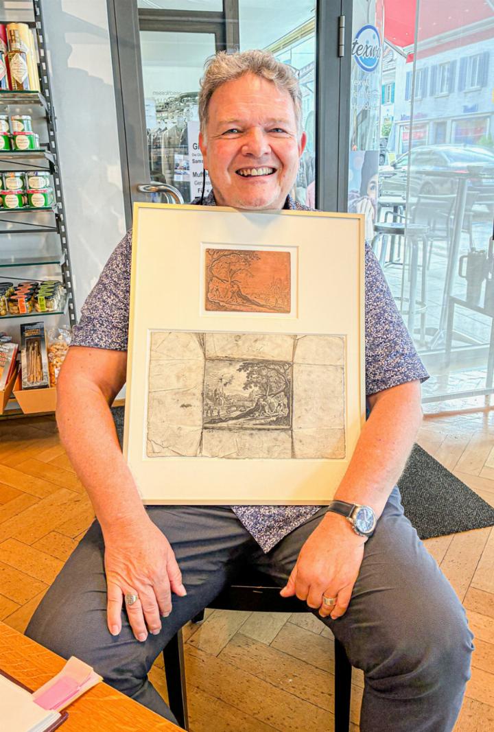 Matthäus Merian ist zwar kein direkter Vorfahre von Christph Ramstein, sein Name steht im Stammbaum aber gleich neben dem Ast, der zu Ramstein führt. Bild jg.