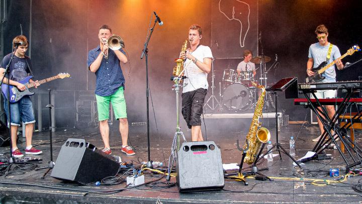 Die Band «Blue Carpet» begleitet live die Vorführungen bei «Soul of Gym». Bild zvg