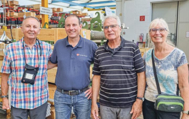 Auf dem Bild Lee Mateja, Tobias Schmid, Franz M. Degen und Linda Mateja (von links). Lorenz Degen, Arlesheim