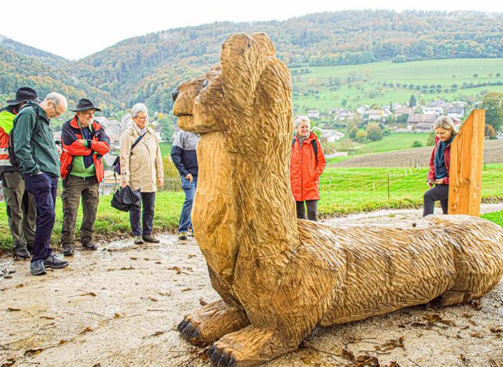 Der Erlebnispfad von Tecknau nach Oltingen bietet Überraschungen. Bild og.