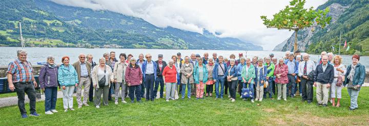 Wind, Wetter, Walensee: Die Oberbaselbier Senioren erlebten einen spannenden Ausflug. Bild zvg