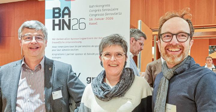 Das ganze Landrats-Parteispektrum war vertreten (von links): Michel Degen (SVP), Sandra Strüby (SP) und Stephan Ackermann (Grüne). Bild Lorenz Degen
