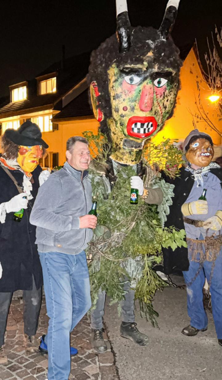 Thomas Leisibach freute sich über den Besuch des Hutzgüris.