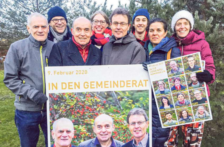 Wie schon 2020 werden SP, EVP und Grüne in Gelterkinden gemeinsam in die Gemeindewahlen ziehen. Roland Laube (links) und Peter Gröflin (3. von links) treten nicht mehr an. Bild Archiv vs / zvg
