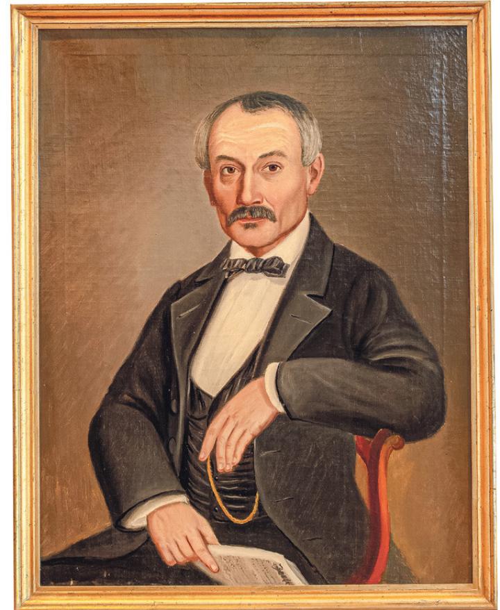 Heinrich Völlmy (1812–1879). Der Maler des Bildes ist nicht bekannt.