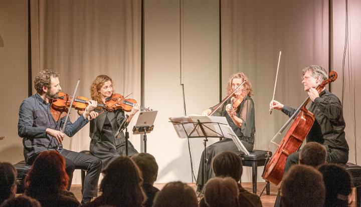 Das «Gringolts Quartett» überzeugte bei seinem Auftritt. Bild Ernst Rudin
