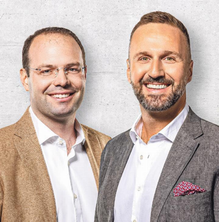Dominik Eckert (links) und Mirco Fritschi von der Arimo Vermarktung AG. Bild zvg