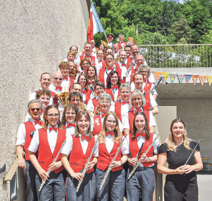 Die Gelterkinder Musikantinnen und Musikanten erreichten zwei 5. Plätze. Bild zvg