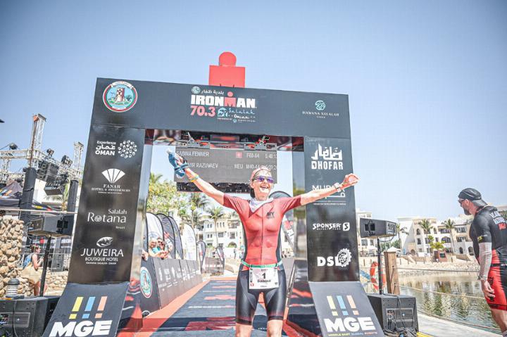 Dank eines Siegs in der Alterskategorie der 60- bis 64-Jährigen darf Sabina Fenner erneut an der Ironman-WM des Formats 70.3 starten. Bild zvg