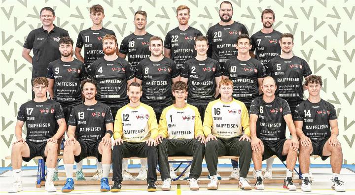 Die 2.-Liga-Mannschaft zeigt guten Teamgeist – an Ehrgeiz mangelt es noch ein wenig. Bilder SG Handball Oberbaselbiet