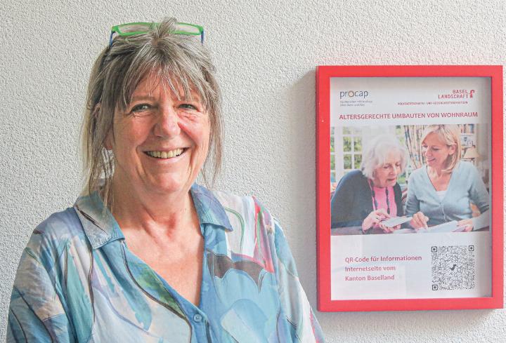 Denise Fröhlich aus Pratteln ist bei Procap verantwortlich für altersgerechte Wohnumbauten. Bild svr.
