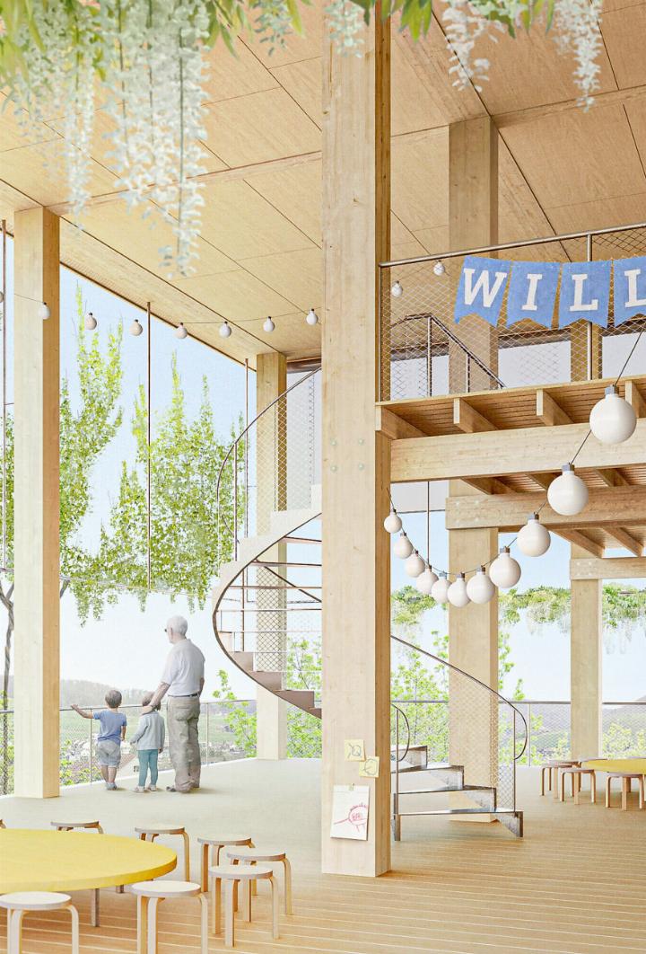 Eine Visualisierung des geplanten «Campus Loggia». Bild zvg