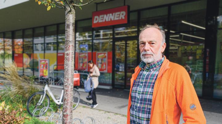 Nur fünf Minuten liess Peter Schweizer sein E-Bike vor dem Denner an der Rosenstrasse in Liestal stehen.
Bild ch.