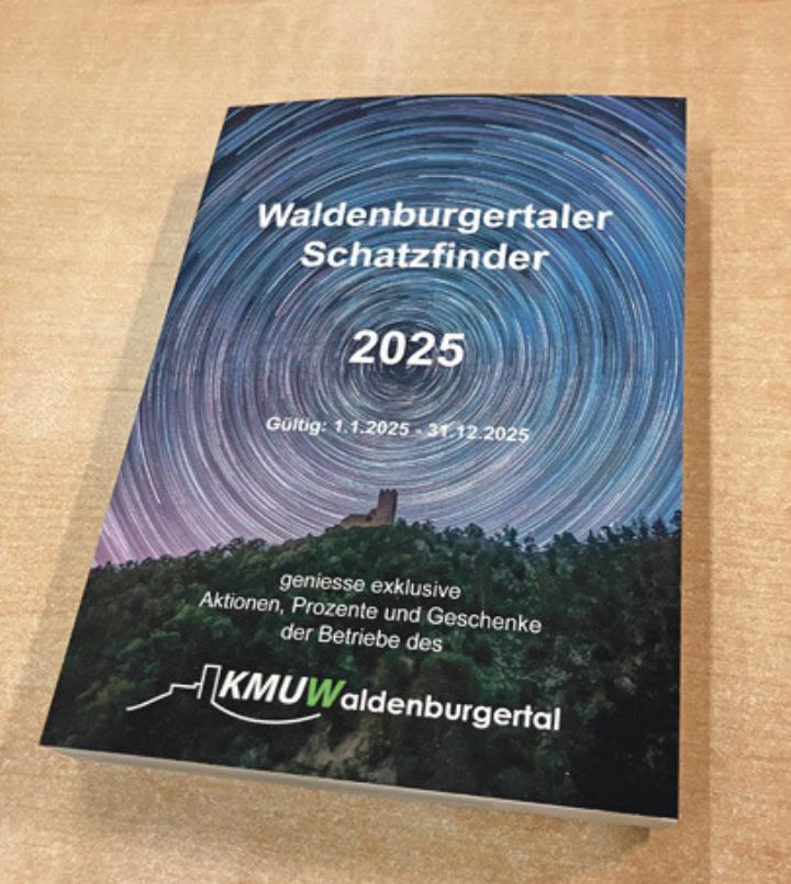 Der «Waldenburgertaler Schatzfinder» enthält über 100 Bons, die eingetauscht werden können. Bild zvg