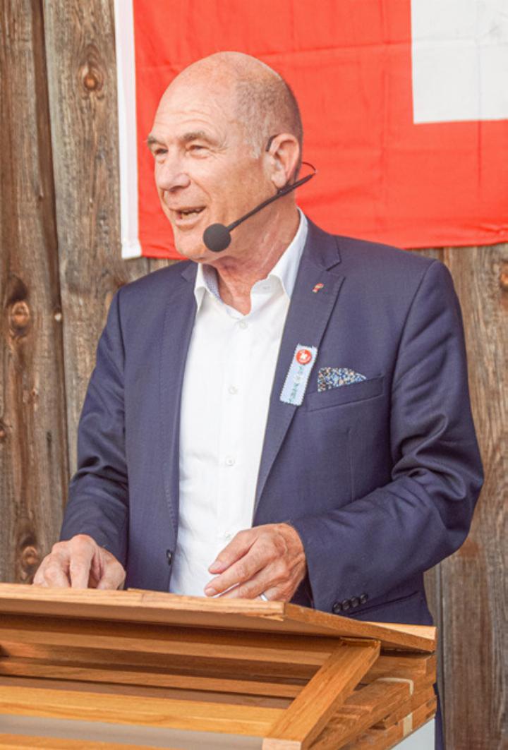 Anton Lauber ging auf die Geschichte Rickenbachs ein. Bilder og.
