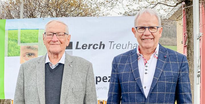 Firmengründer Ernst Lerch (links) und GL-Mitglied Thomas Nebiker.
Bild André Frauchiger