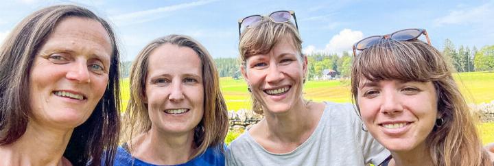 Daniela Runser, Sarah Miesch, Viviane Rudolf von Rohr und Marit Heinzelmann (von links). Bild zvg