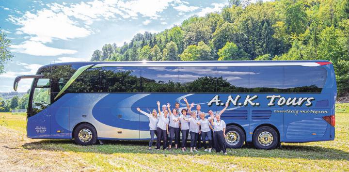 Das Team von A.N.K. Tours freut sich auf reisefreudige Kundschaft. Bild zvg