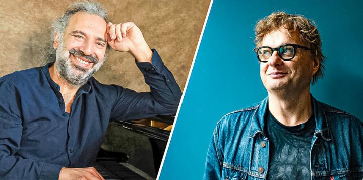 Der Italiener Stefano Bollani (links) und der Finne Iiro Rantala spielen den «Piano Summit». Bild zvg