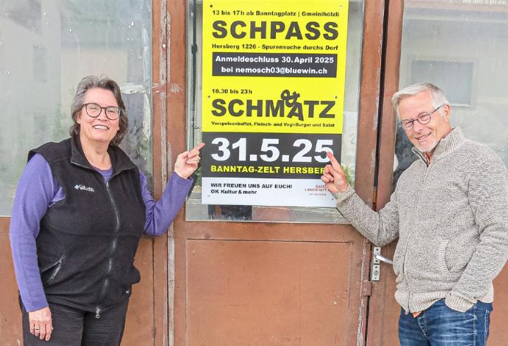 Die OK-Mitglieder Christine Hofer und Thomas Ziegler freuen sich auf den Anlass. Bilder Sander van Riemsdijk
