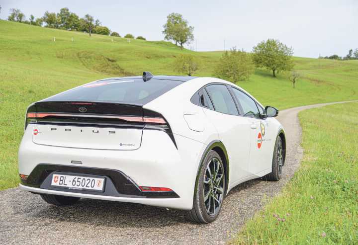 Schön schnittig: Auf den ersten Blick könnte der Prius mit Tesla-Modellen verwechselt werden.
Bilder Christian Horisberger Bilder Christian Horisberger