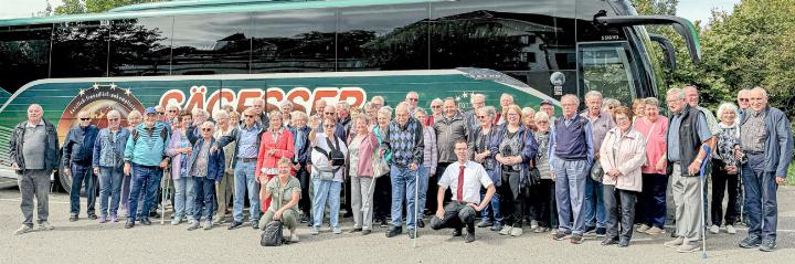 Die Seniorengruppe aus dem Waldenburgertal war gut gelaunt. Bild zvg