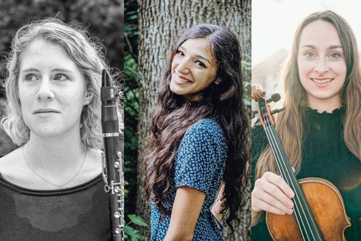 Es wird nicht nur im Trio musiziert an diesem Abend. Bild zvg