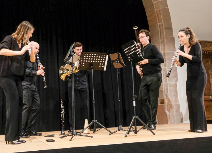 Das Bläserquintett «Ensemble Astera» präsentierte Werke von Mozart, Grieg und Ravel.
Bild zvg / Thomas Brunnschweiler