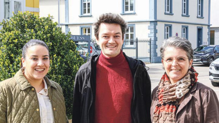 Tania Cucè, Nils Jocher und Sandra Strüby (von links)
Bild Archiv vs