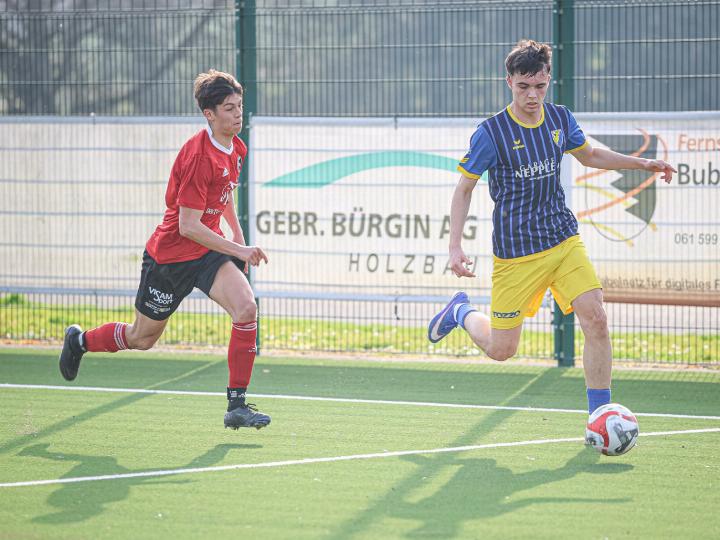Janis Eggimann glänzt gegen Muttenz gleich mehrfach mit seiner Vorarbeit auf dem Flügel. Bild zvg