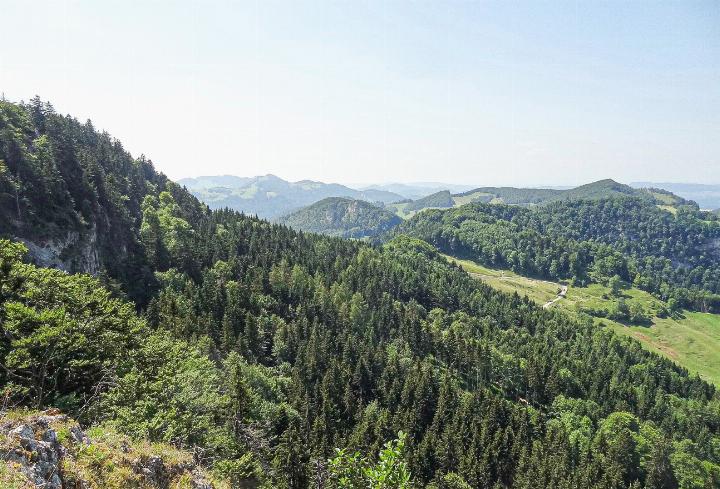 In der Höhe schweift der Blick in die Weite – hier vom Belchen (oder Bölchen) auf den Chilchzimmersattel und den Rehag. Bilder Dominik Wunderlin