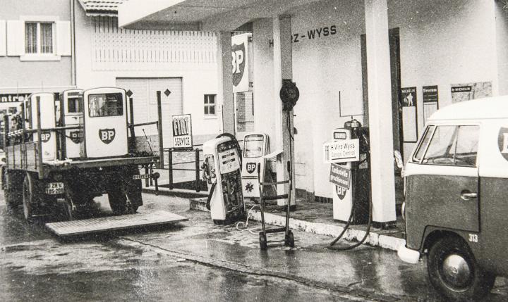 Der erste Standort der Garage Wirz befand sich an der Rheinfelderstrasse. Bilder zvg / Garage Wirz