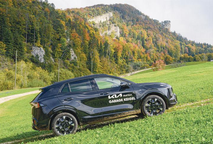 In der Allrad-Version hinterlässt der Kia Sportage in anspruchsvollem Gelände einen ausgezeichneten Eindruck. Bilder ch.