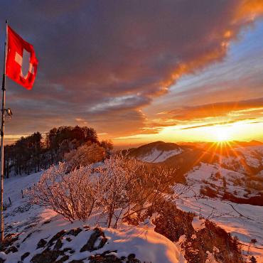 Franz Schweizer schreibt: Am Montagmorgen war der Winter immer noch Gast auf dem Passwang.