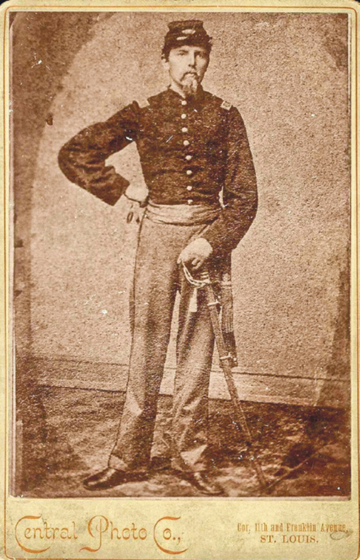 Emil Frey als Offi zier im amerikanischen Bürgerkrieg. Bild Wikimedia