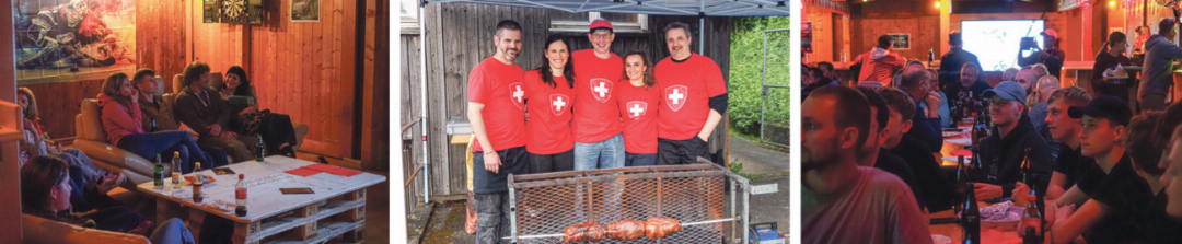Das Event-Team mit Andy, Chantal, Ali, Caroline und Cédy (Mitte, von links) bietet Hemmiken ein sportliches Gemeinschaftserlebnis. Das Event-Team mit Andy, Chantal, Ali, Caroline und Cédy (Mitte, von links) bietet Hemmiken ein sportliches Gemeinschaftserlebnis.
