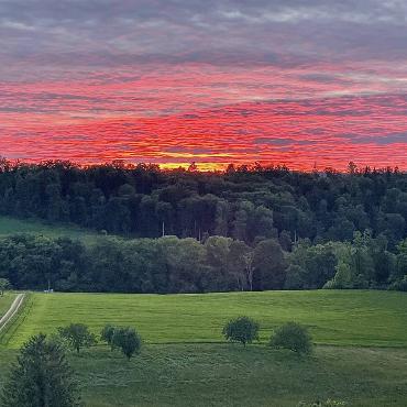 Gisela Thommen aus Lampenberg hat den Abendhimmel speziell erlebt.