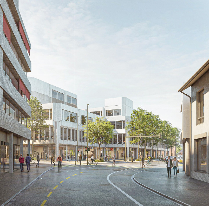 So soll der sanierte BLKB-Hauptsitz dereinst aussehen. Visualisierung zvg So soll der sanierte BLKB-Hauptsitz dereinst aussehen. Visualisierung zvg
