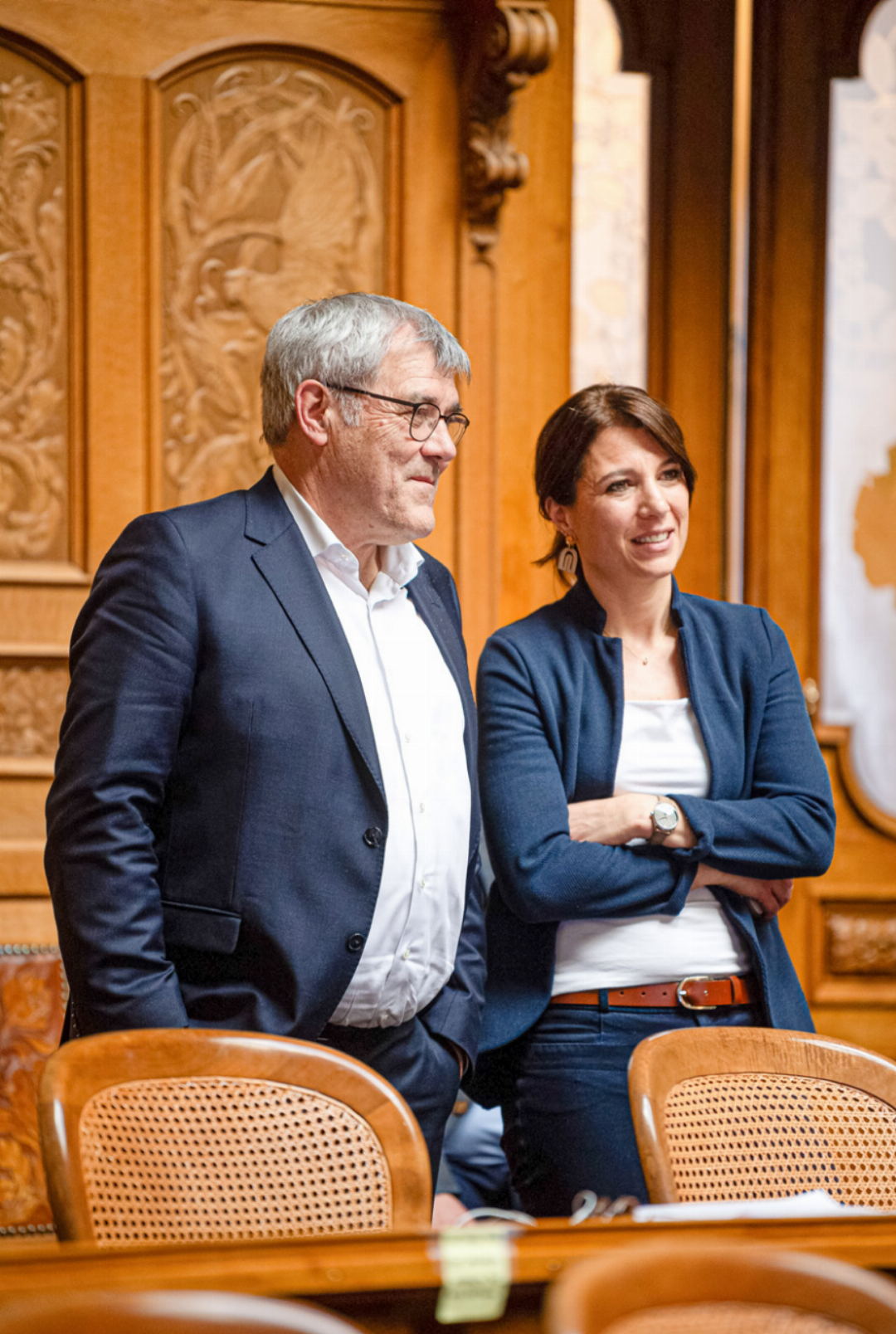Verbindende Heimat: Die grüne Tessinerin Greta Gysin im Gespräch mit dem ehemaligen Baselbieter SP-Nationalrat Eric Nussbaumer. Bild: VBS/DDPS Verbindende Heimat: Die grüne Tessinerin Greta Gysin im Gespräch mit dem ehemaligen Baselbieter SP-Nationalrat Eric Nussbaumer. Bild: VBS/DDPS