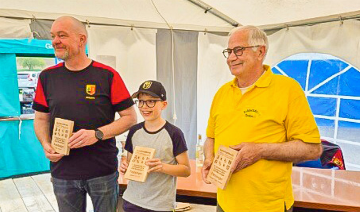 Einzelsieger: Philippe Grieder, Louis Flückiger und Walter Sommer (von links).
Bild zvg