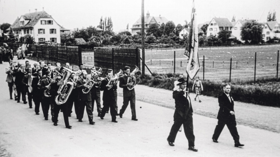 Kantonales Musikfest in Allschwil, 9. und 10. Juni 1951. Bilder zvg Kantonales Musikfest in Allschwil, 9. und 10. Juni 1951. Bilder zvg