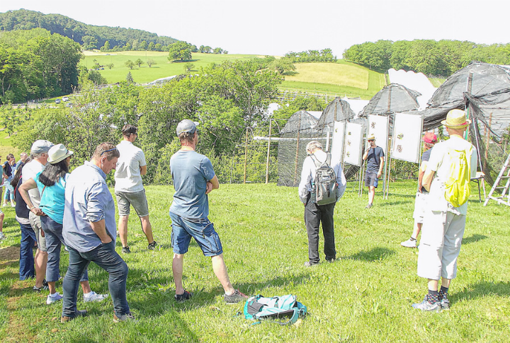 Moritz Köhle von Agroscope stellte neue Kirschensorten vor. Bild emg.