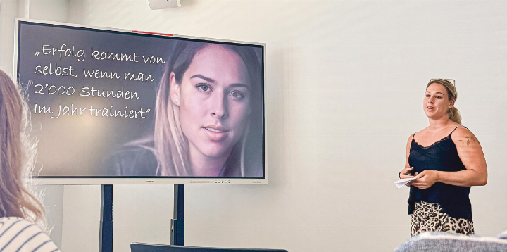 «Hätte ich früher gewusst, wie hilfreich Mentaltraining ist, hätte ich viel früher damit angefangen», sagt Olympia-Bronzegewinnerin Giulia Steingruber. Bild Wendy Maltet