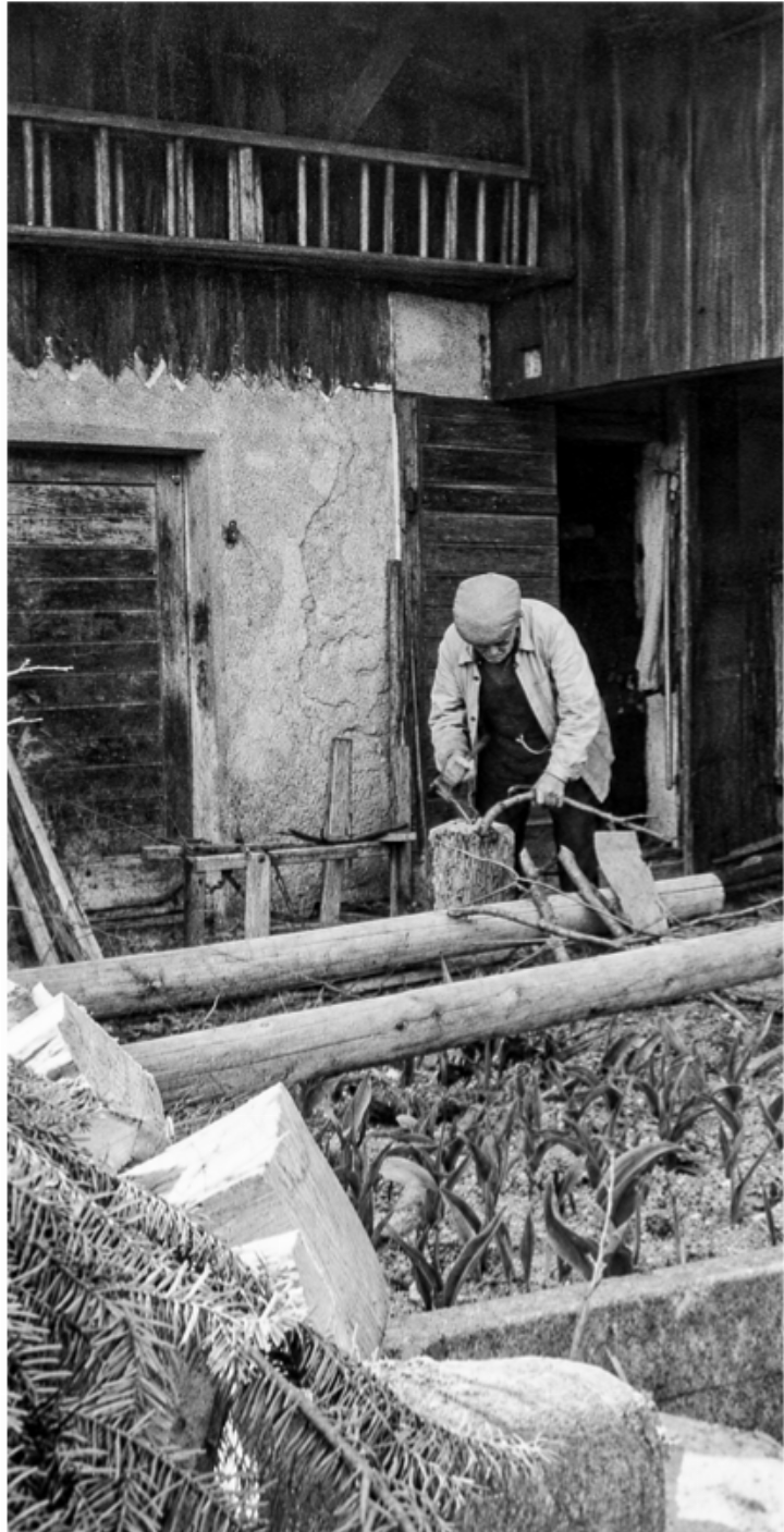 Gautschins Grossvater beim Wellenmachen. Bild Archiv Hanspeter Gautschin Gautschins Grossvater beim Wellenmachen. Bild Archiv Hanspeter Gautschin