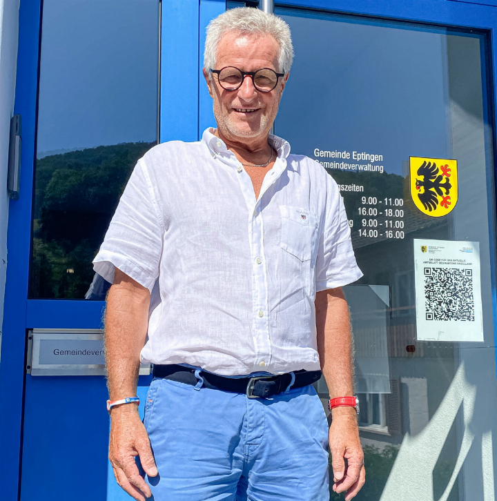 Nach 34 Jahren Unterbruch zog Joerg Grieder diesen Frühling wieder in den Eptinger Gemeinderat ein. Seit dem 1. Juli ist der 66-Jährige auch als Gemeindepräsident tätig. Bild Willi Wenger