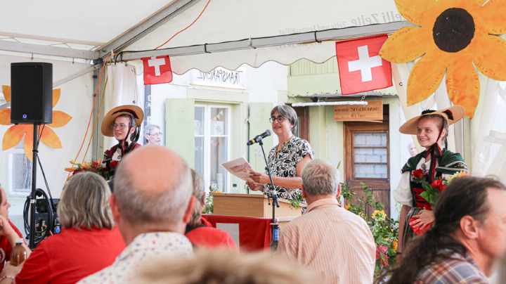 Festrednerin Barbara Saladin sorgte für Denkanstösse. Bild Carla Strub